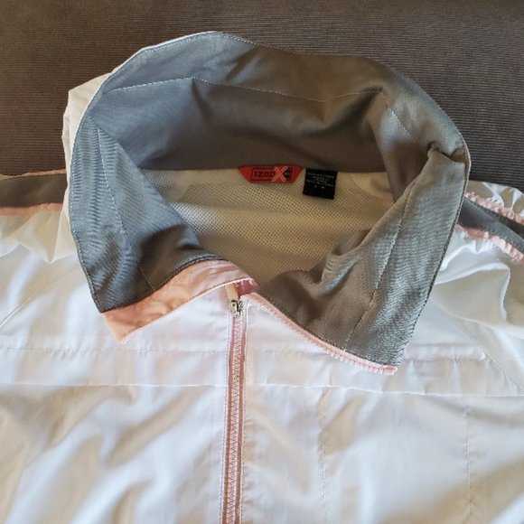 Izod White Spring Rain Jacket - Picture 3 of 8